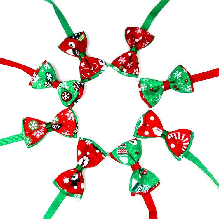 Christmas Pet Bow Ties - Festive Handmade Accessories For Dogs And Cats
